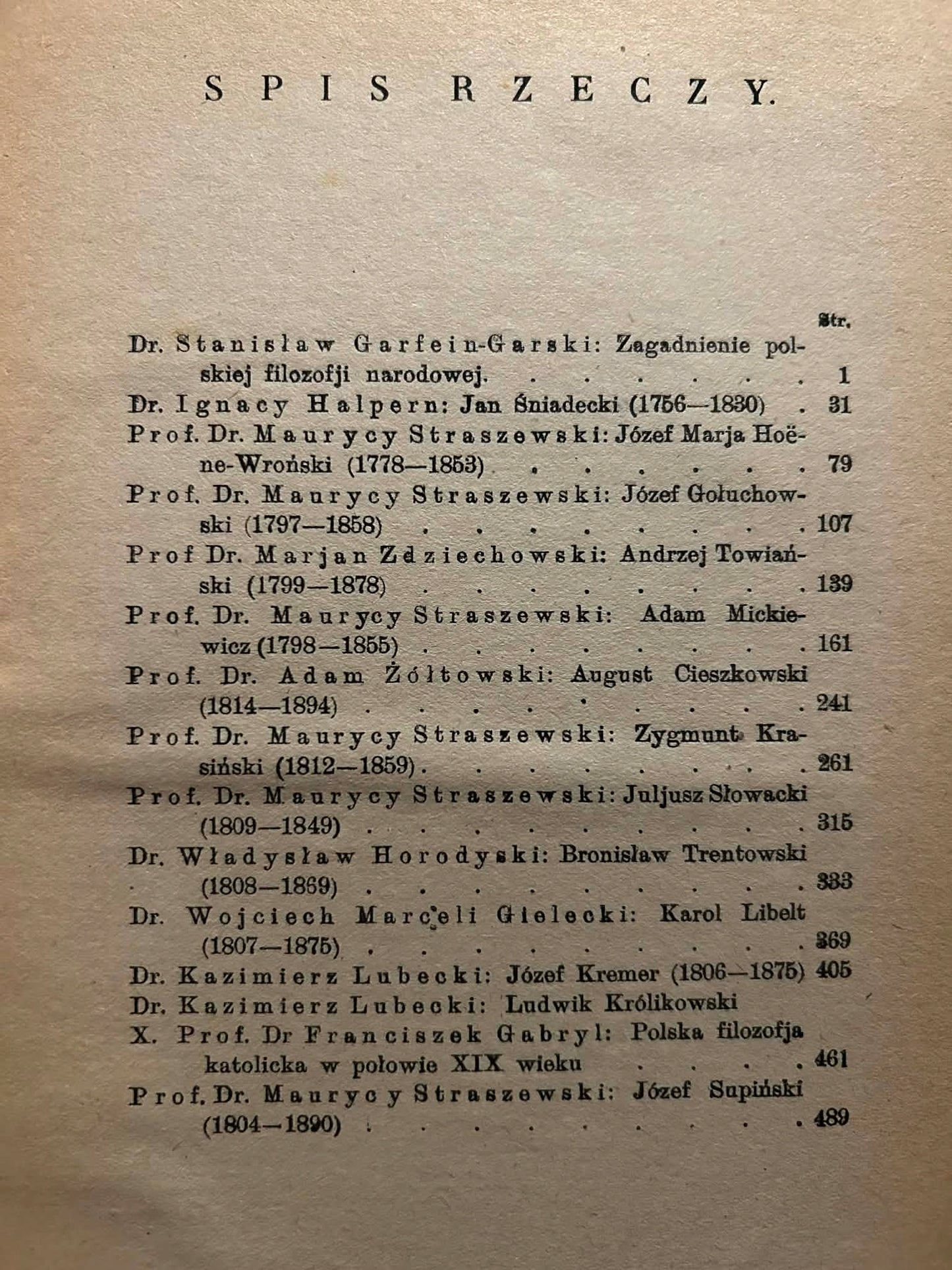 Polska filozofja narodowa. 15 wykładów - Maurycy Straszewski [1921 r.]