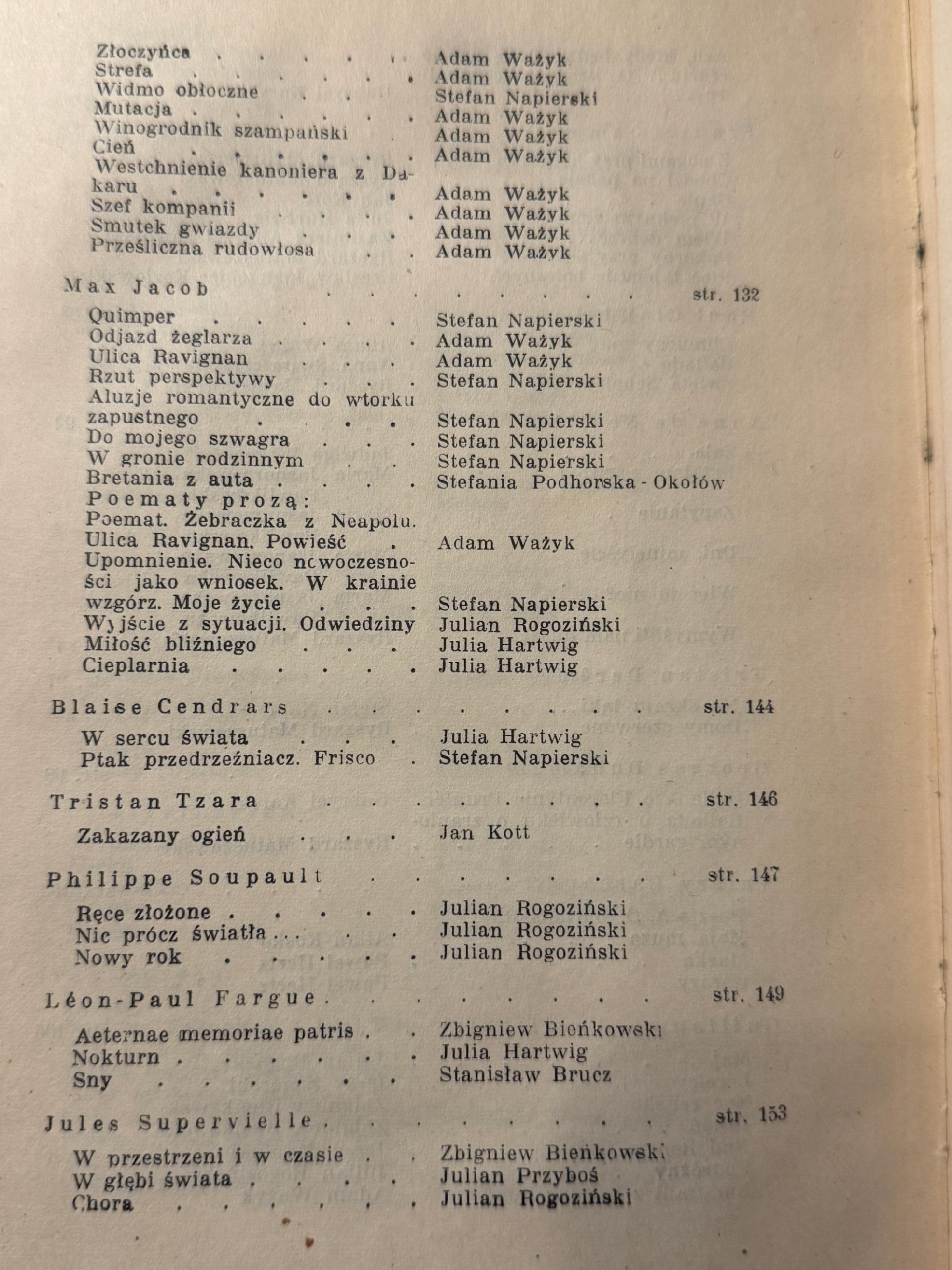 Antologia współczesnej poezji francuskiej Adam Ważyk [1947 r.]