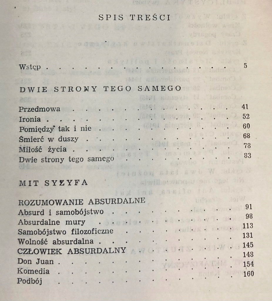 Eseje Albert Camus [Wyd.1, 1971]