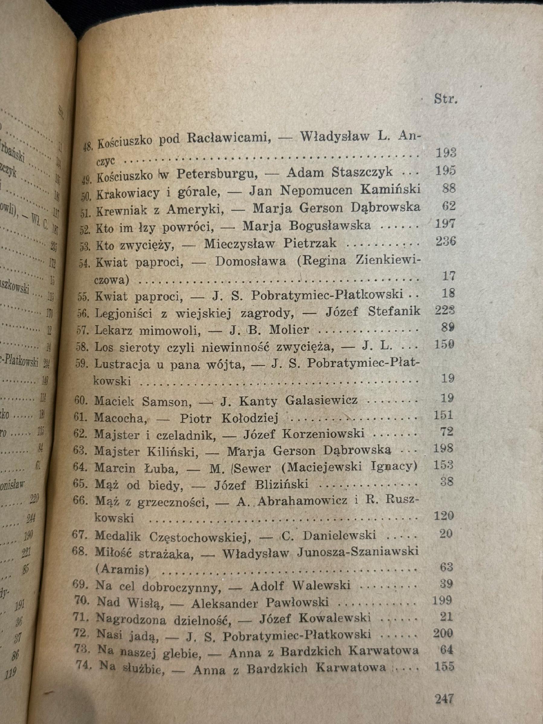 Rozumowany katalog sztuk teatralnych Jadwiga Turowiczówna [1932]
