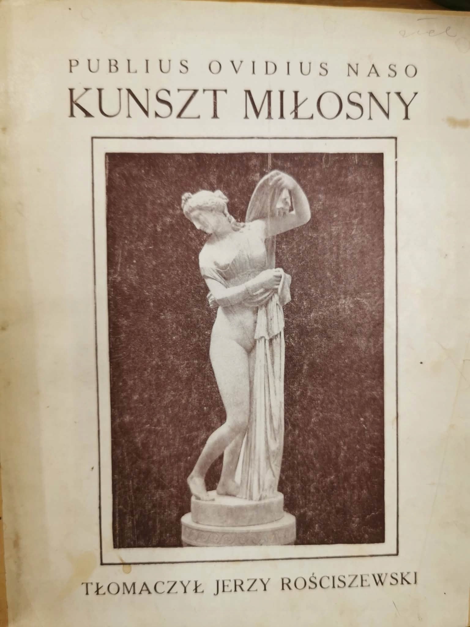 Kunszt miłosny, Publius Ovidius Naso [Warszawa 1922]