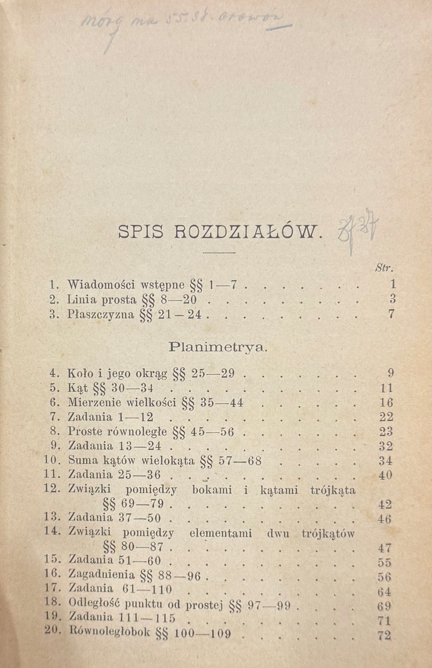 Pierwsze początki geometryi Aureliano Faifofer [1897] [unikat]