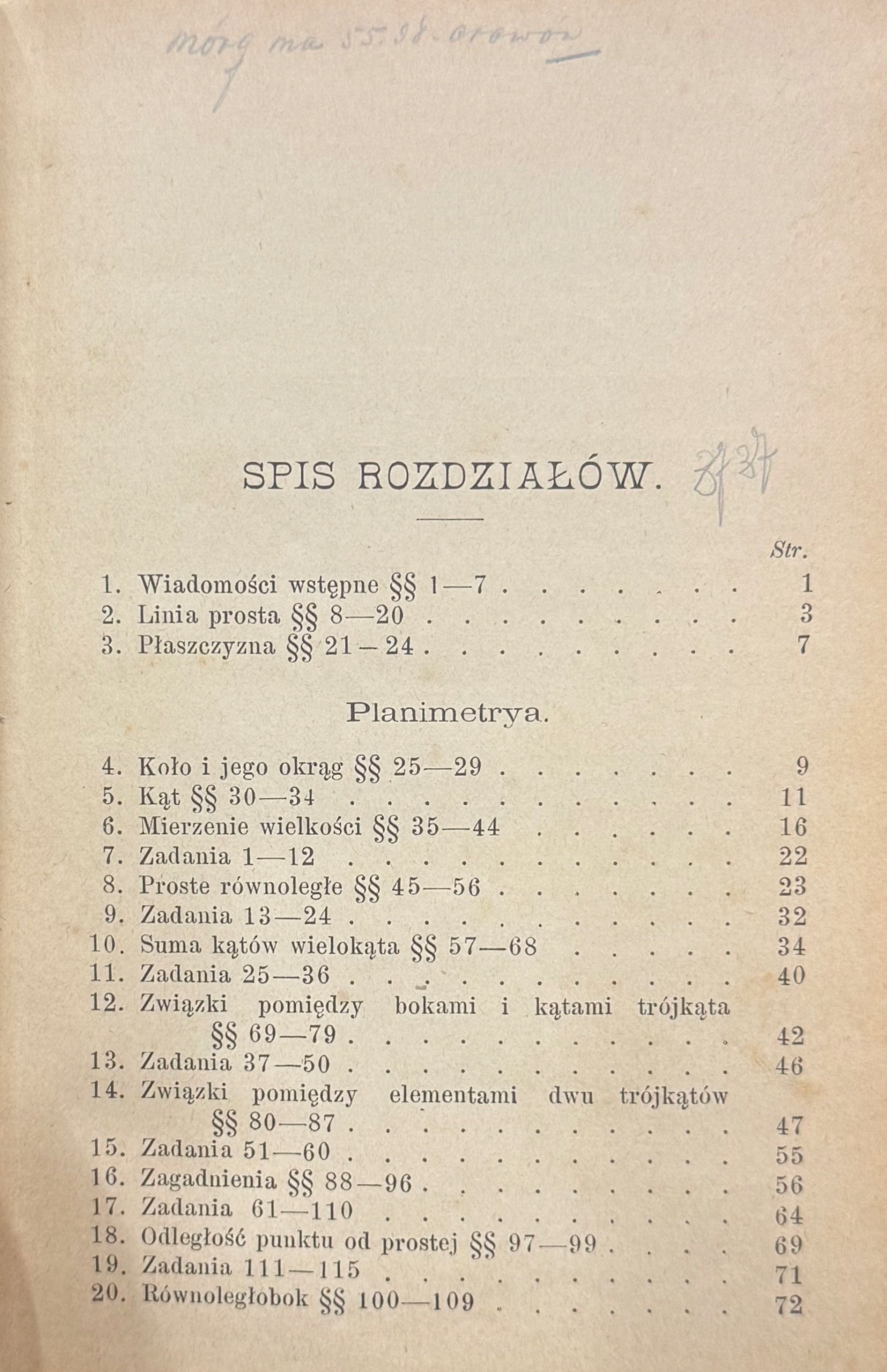 Pierwsze początki geometryi Aureliano Faifofer [1897] [unikat]