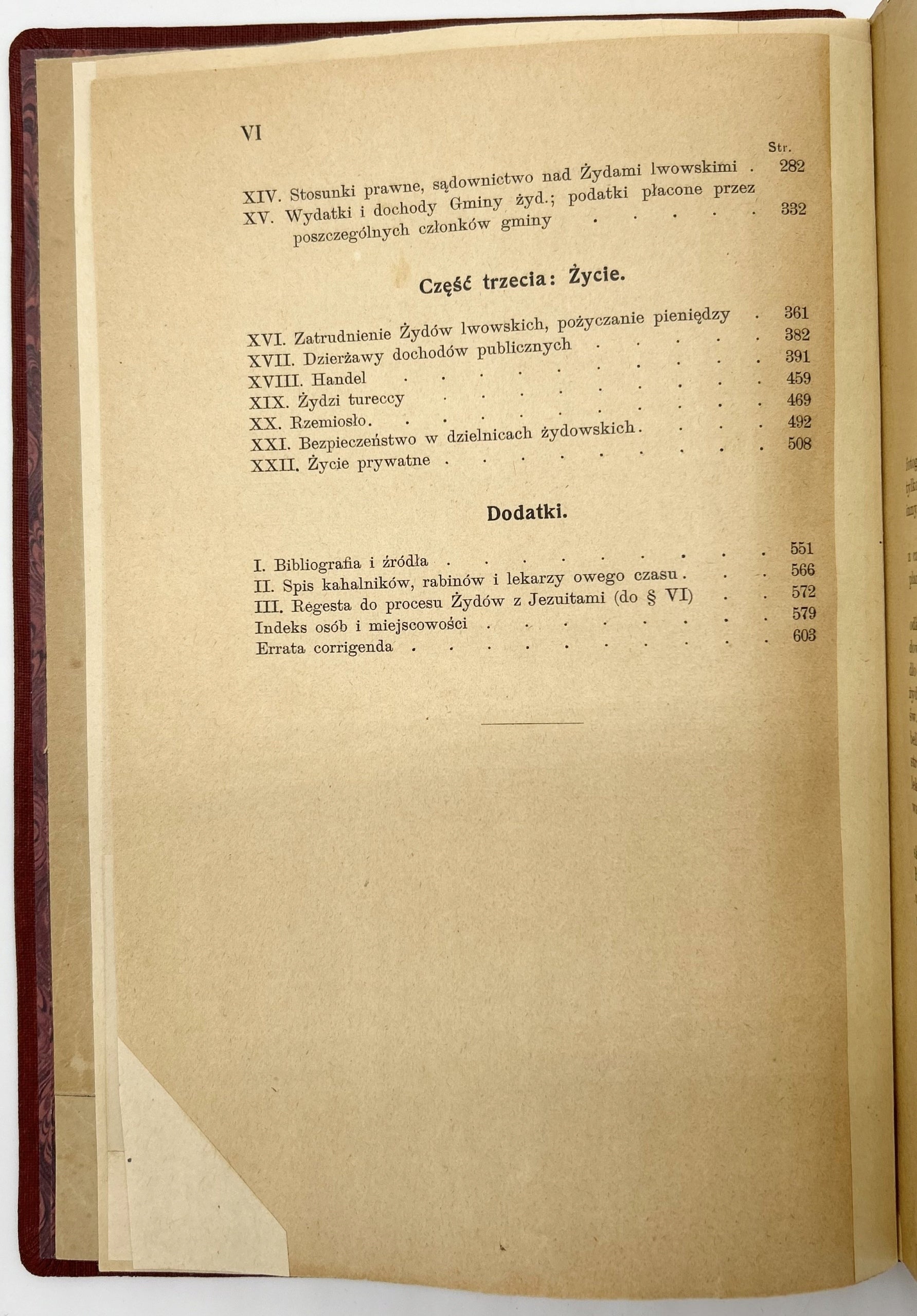 Bałaban Majer, Żydzi lwowscy na przełomie XVI i XVII wieku