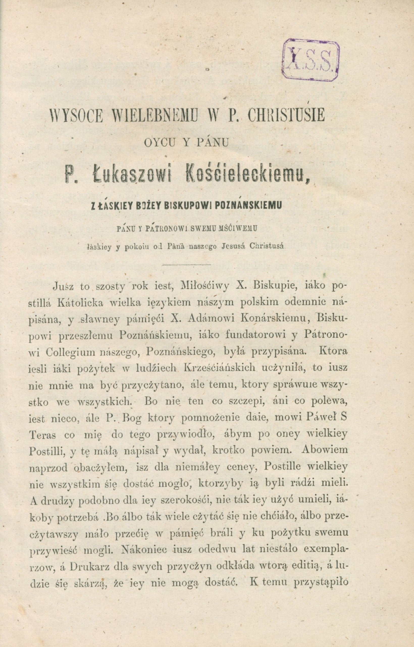 Postille mnieyszey część pierwsza [Warszawa 1870]