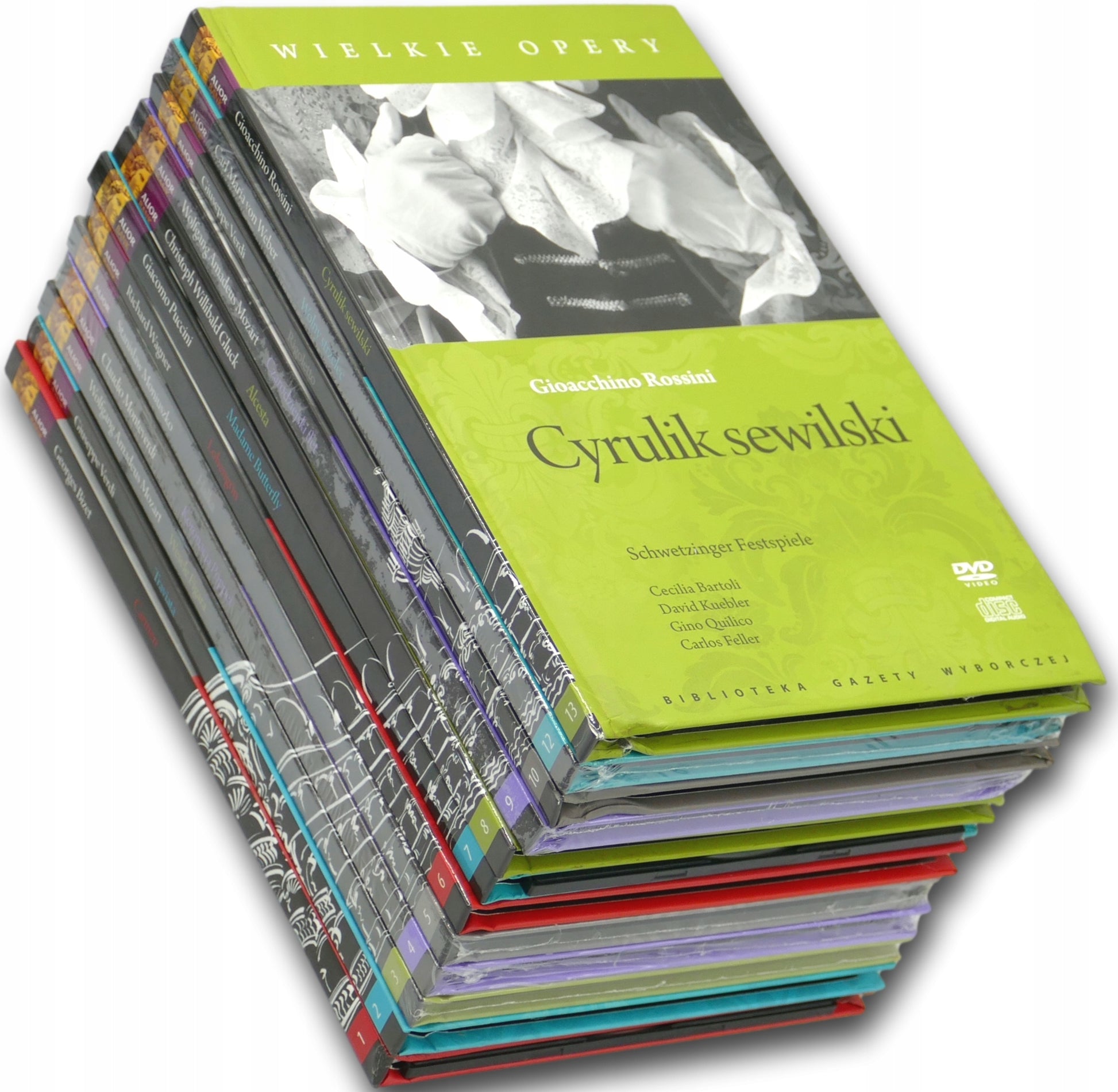 Wielkie opery [+DVD] x12 Traviata Giuseppe Verdi, Carmen Georges Bizet +...