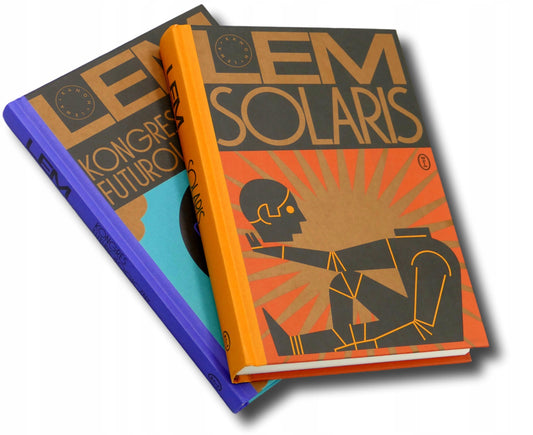Zestaw 2 książek Stanisław Lem [Solaris, Kongres Futurologiczny]
