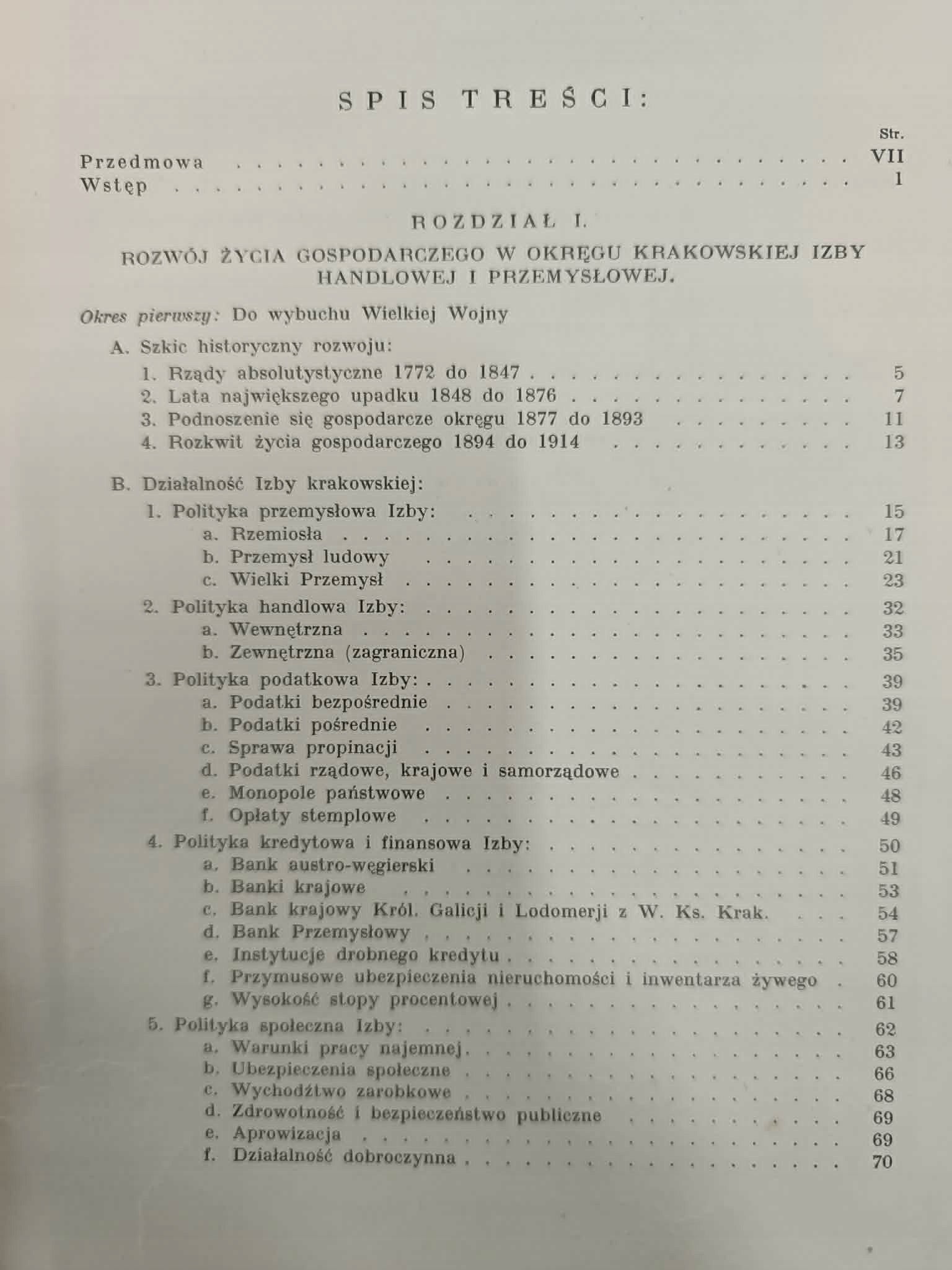 Dr Maksymiljan Józef Ziomek, Życie gospodarcze w okręgu krakowskiej [1930]