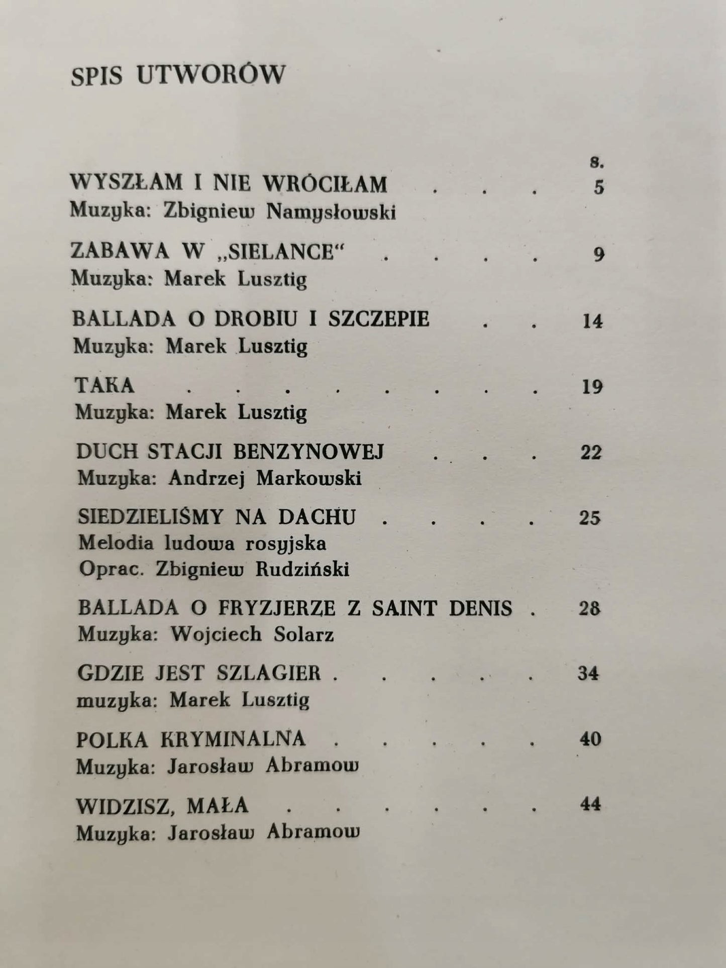 Wyszłam i nie wróciłam. Ballady i piosenki do słów Agnieszki Osieckiej