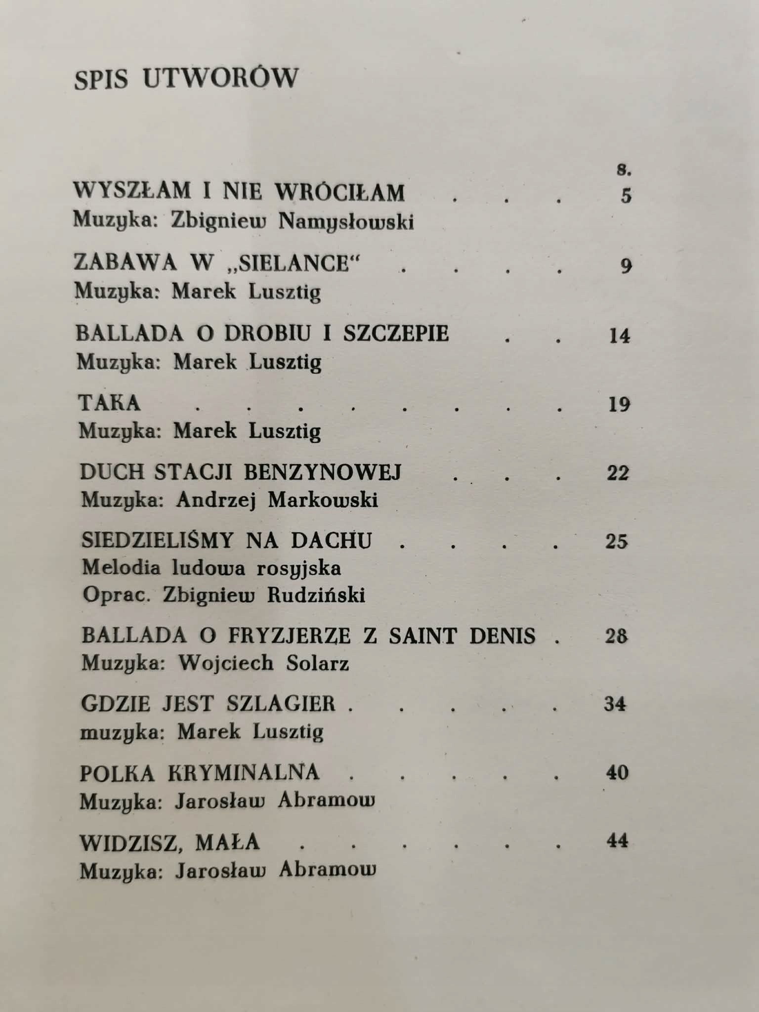 Wyszłam i nie wróciłam. Ballady i piosenki do słów Agnieszki Osieckiej