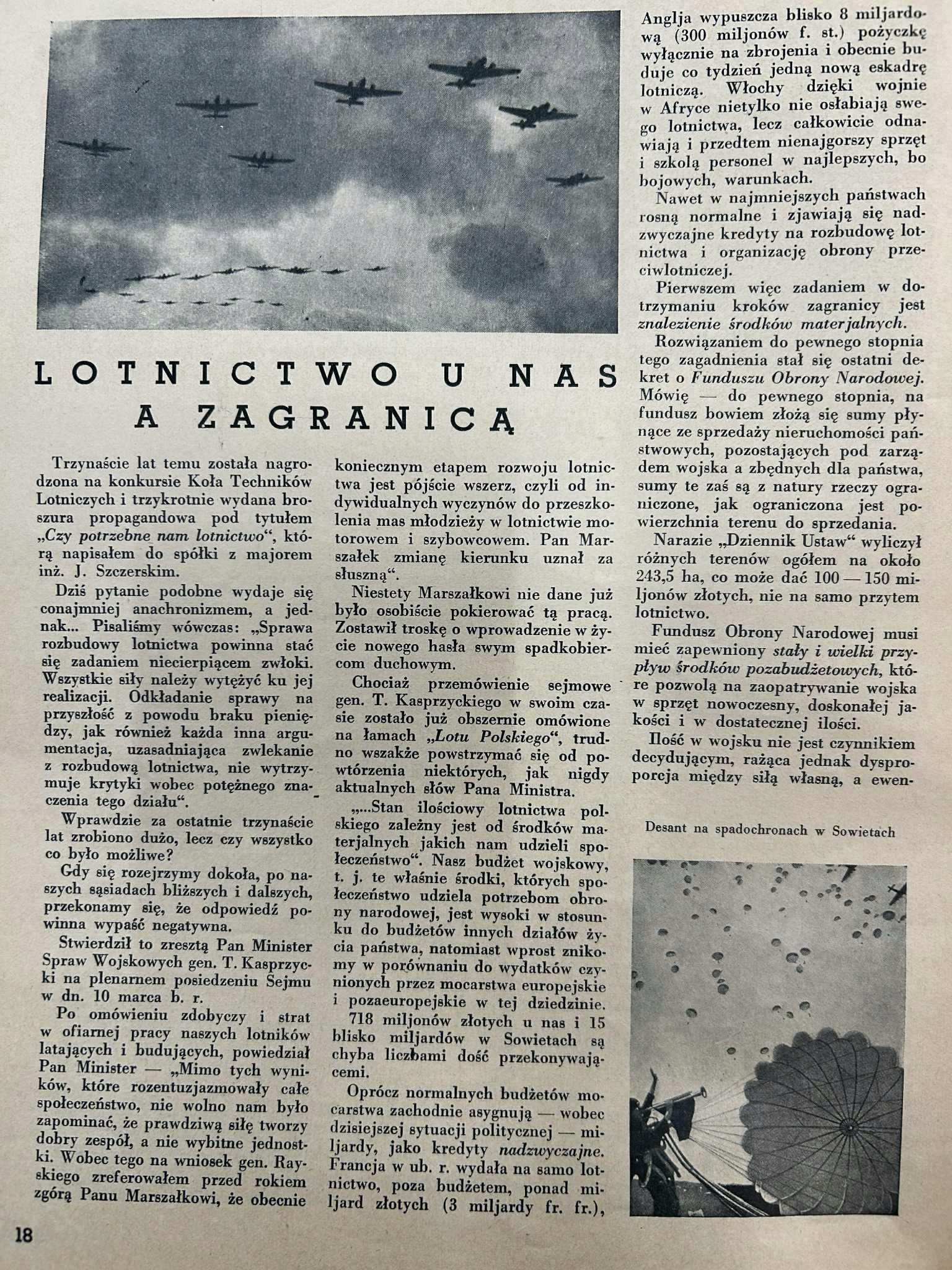 Lot i obrona przeciwlotniczo-gazowa Polski nr 9-10 - 12 maja 1936 r.