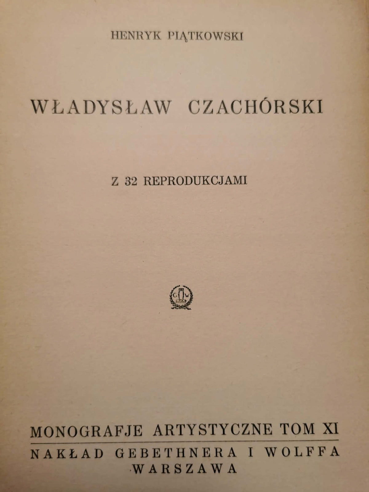 Wł. Czachórski, Henryk Piątkowski [1927]