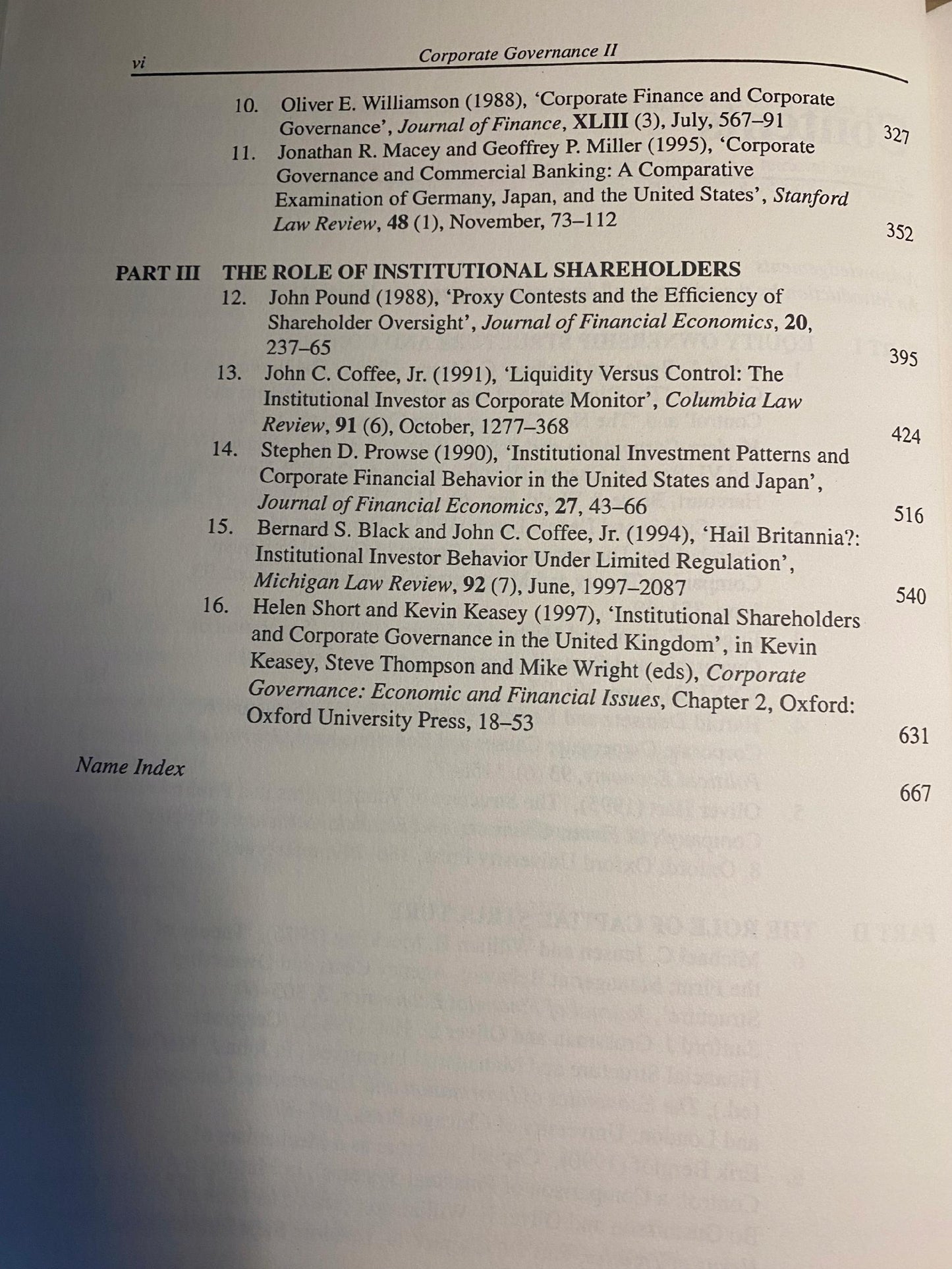 Kevin Keasey, Steve Thompson, Mike Wright Corporate Governance [T. 1-4]