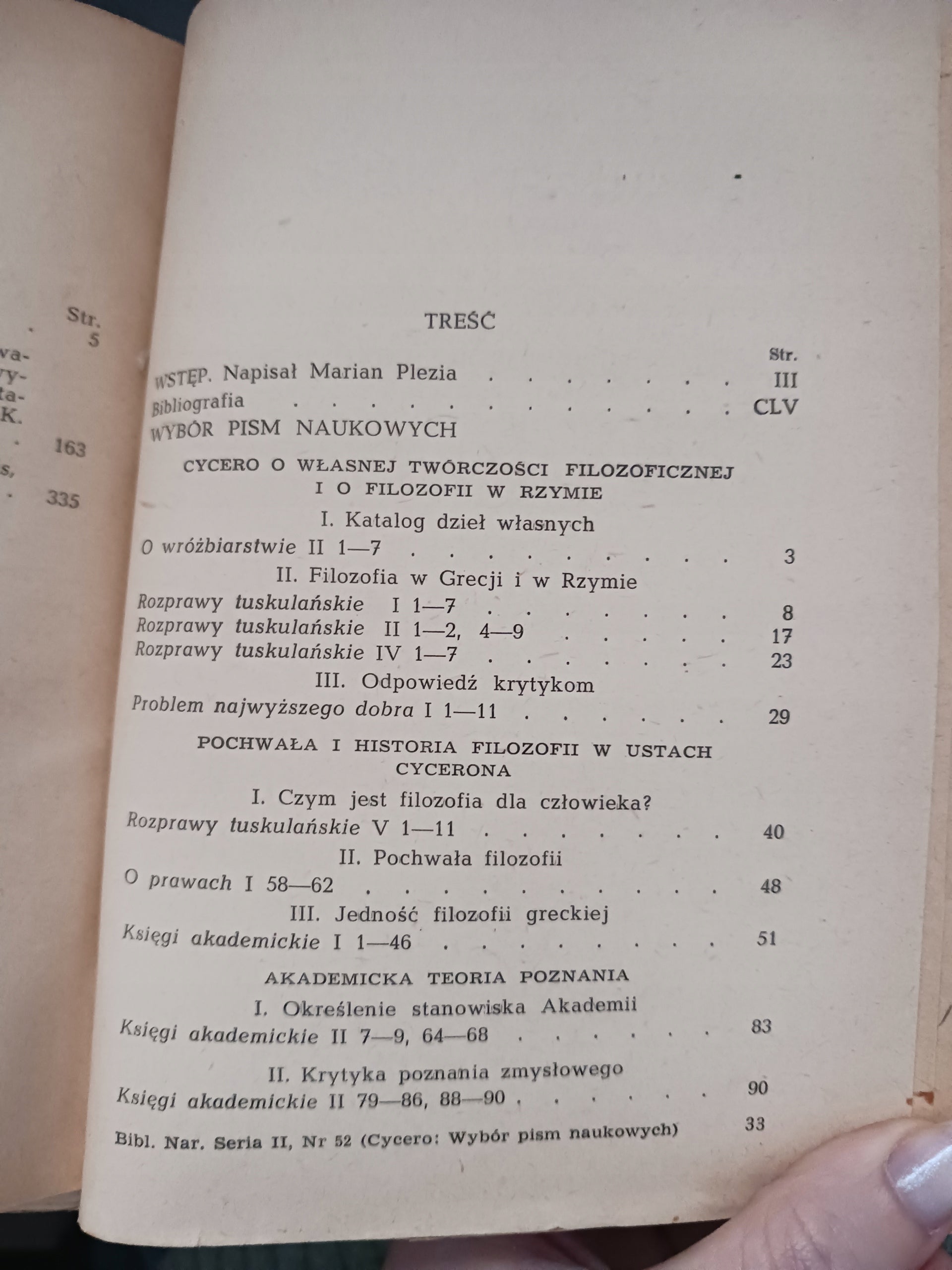 Wybór pism naukowych M.T. Cycero [Biblioteka Narodowa]
