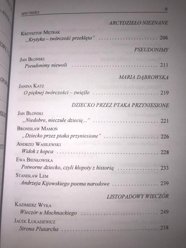 Andrzej Kijowski i krytycy antologia tekstów