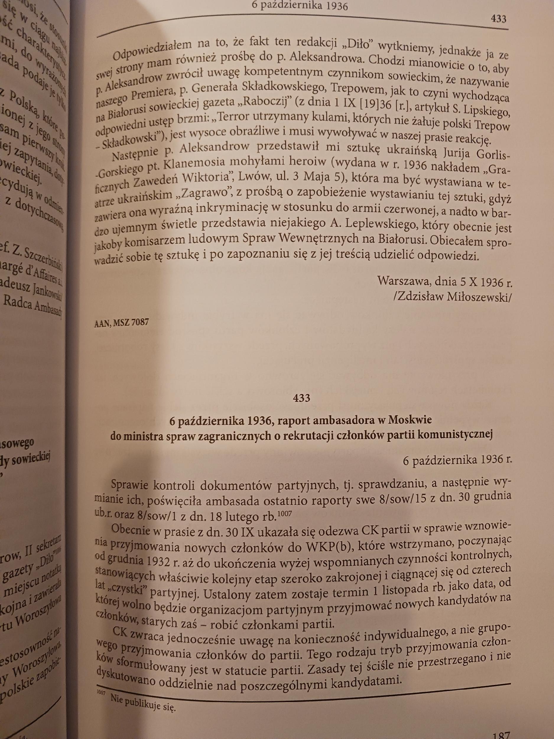 Dokumenty do historii stosunków polsko-sowieckich x8 Praca zbiorowa