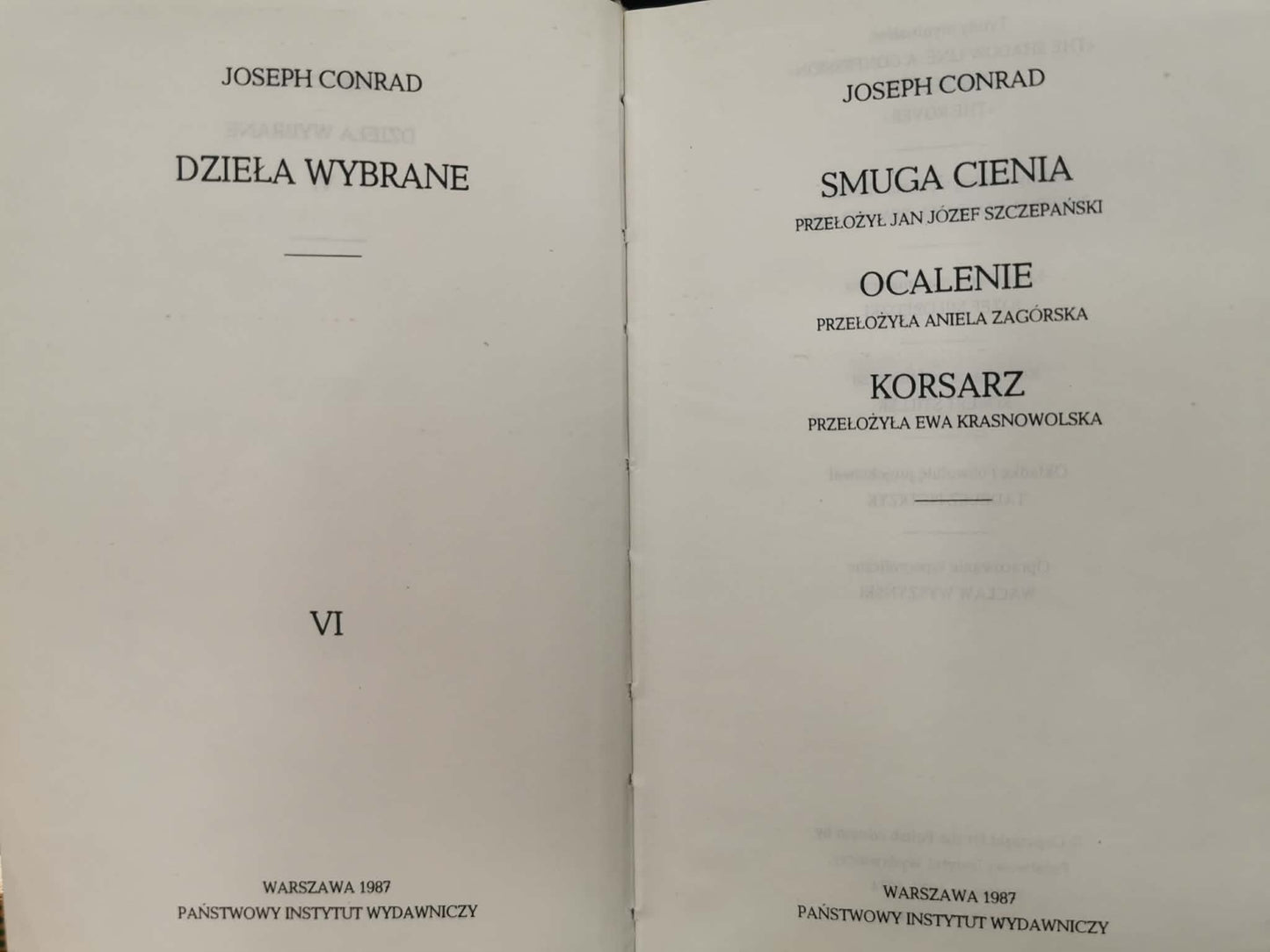 Dzieła Wybrane t. I-VIII, Joseph Conrad