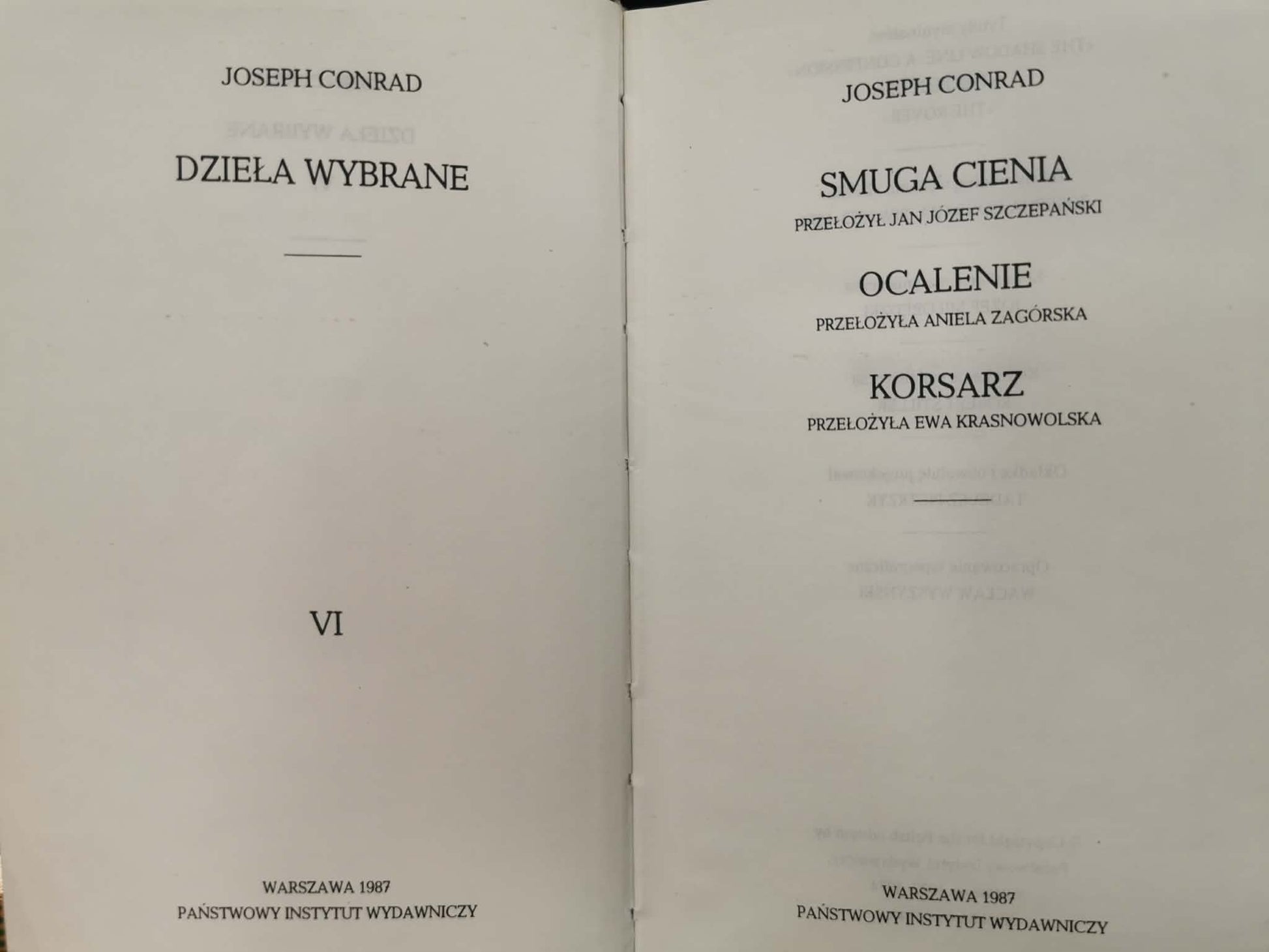 Dzieła Wybrane t. I-VIII, Joseph Conrad