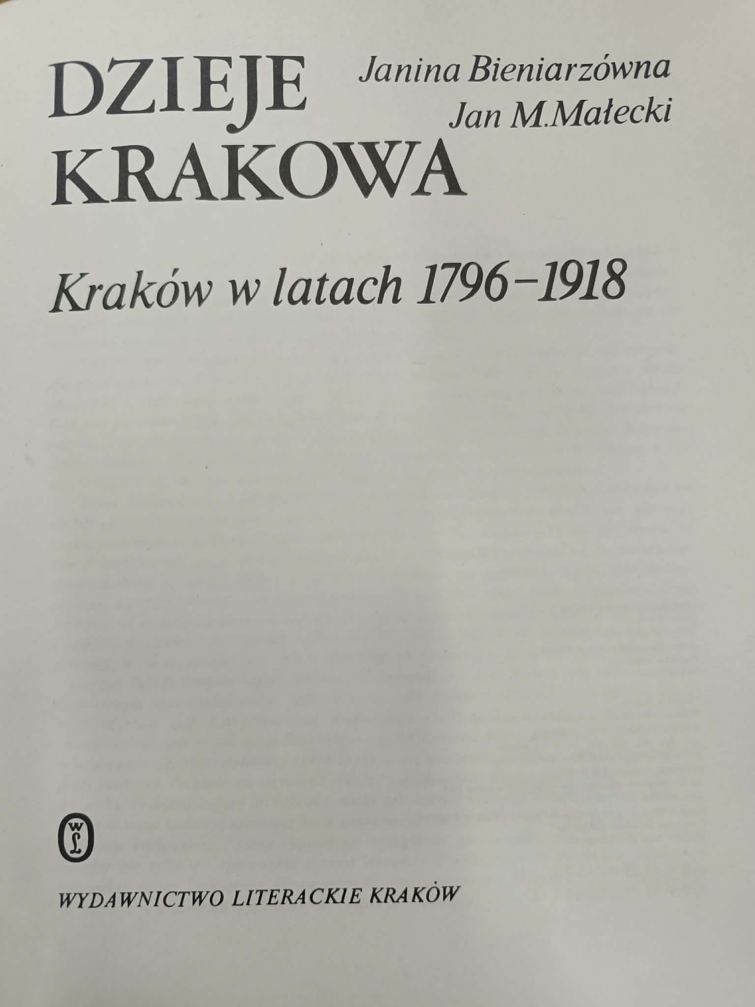 Dzieje Krakowa, T. 1-3 [Kraków do schyłku wieków średnich, Kraków w...]
