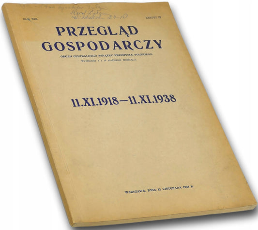 Przegląd gospodarczy [Warszawa 1938]