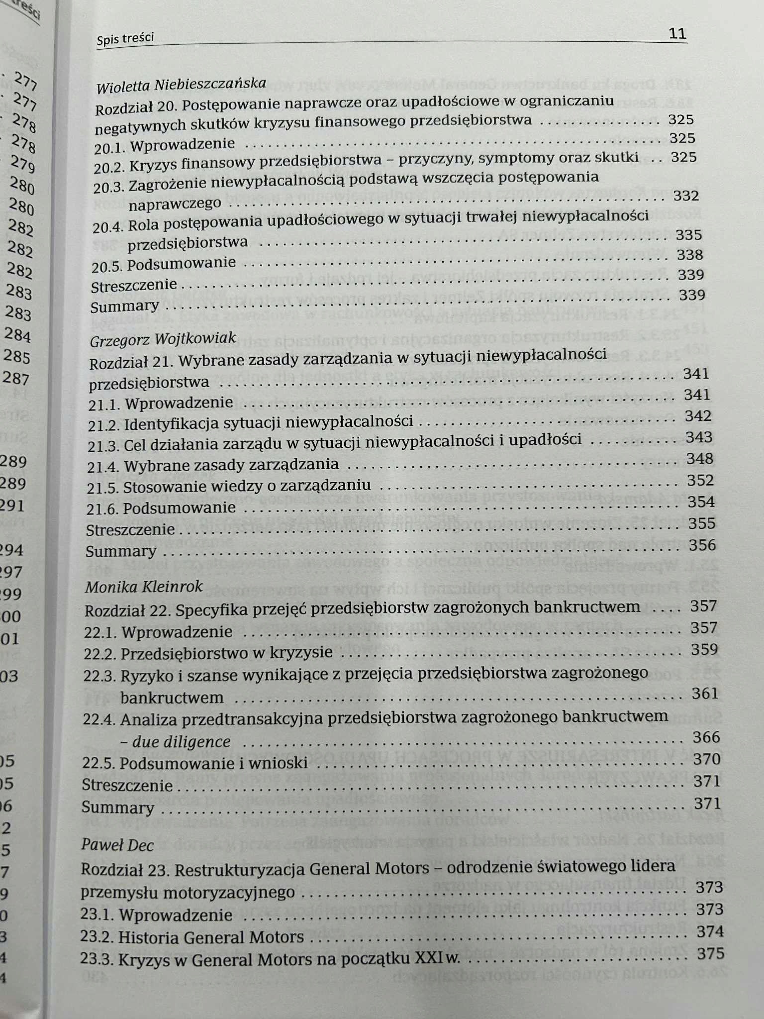 Upadłości, bankructwa i naprawa przedsiębiorstw. Wybrane zagadnienia