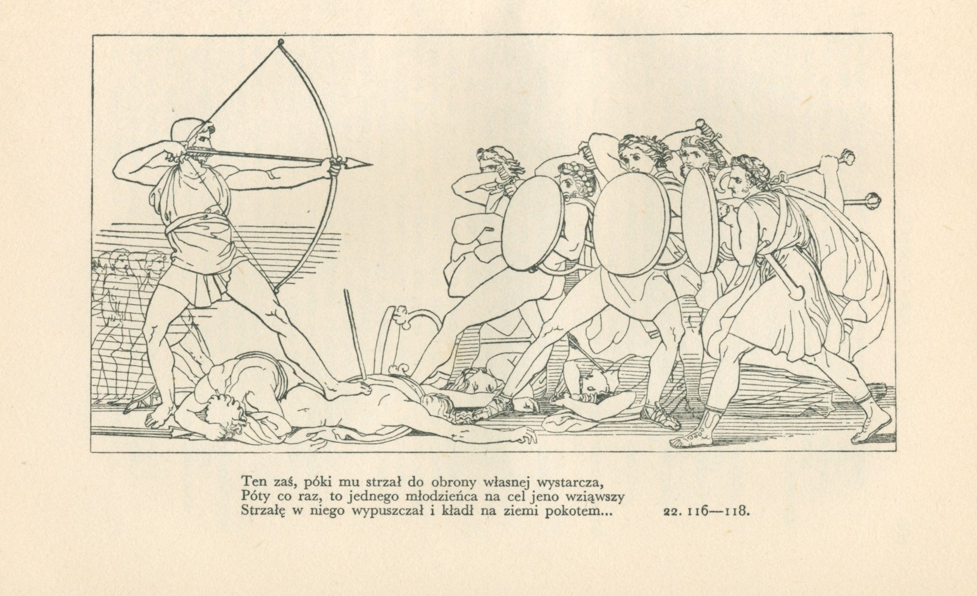 Homer, Odyseja [1935] [oprawa artystyczna] [ilustrował J. Flaxman]