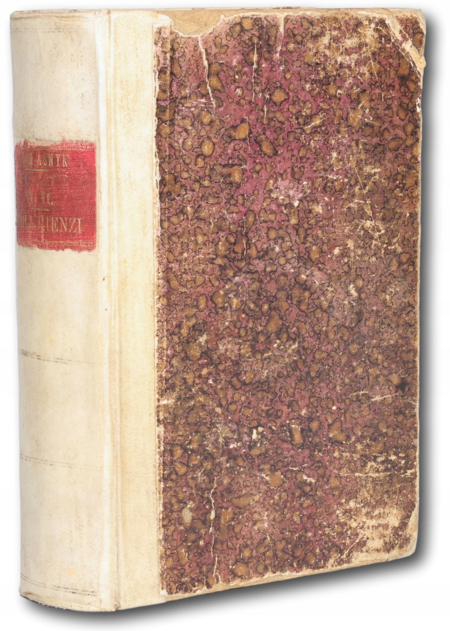 Asnyk Adam, "Poezye przez El...Y", t. I i II, i "Cola Rienzi" [1872]
