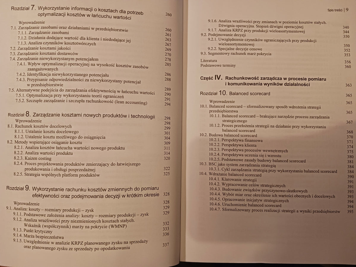 Controlling kosztów i rachunkowość zarządcza Praca zbiorowa