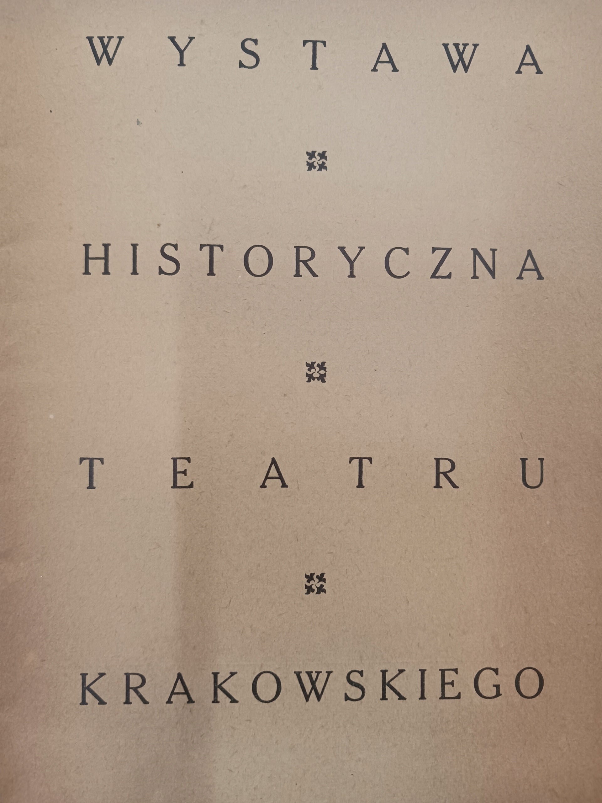 Wystawa historyczna Muzeum Krakowskiego [1949][okładka Witold Chomicz]