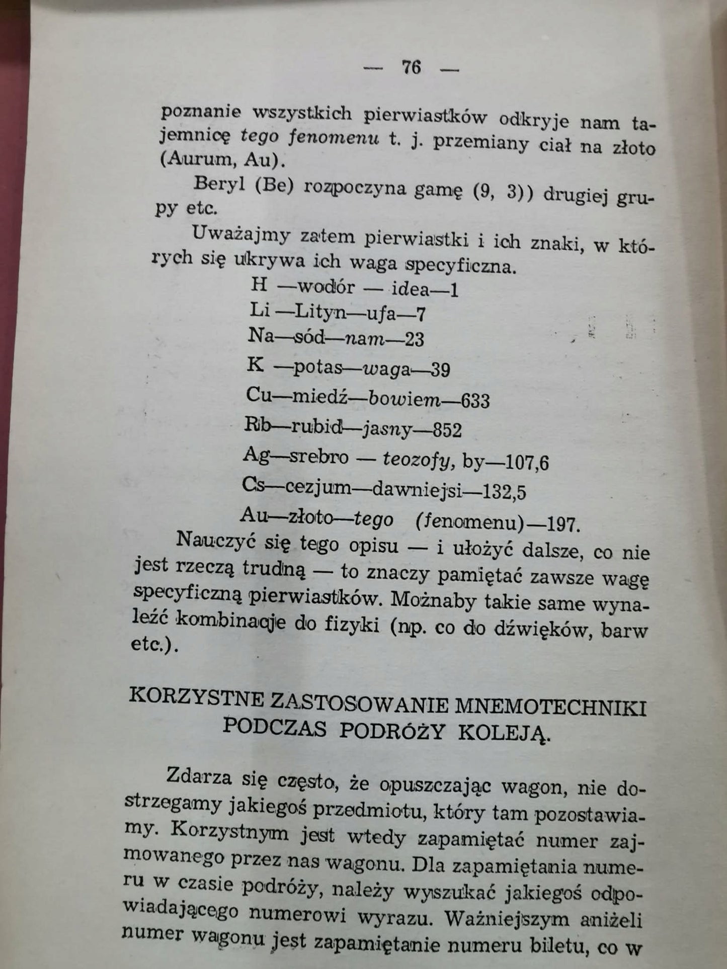 Mnemonika, P. Kalina [Warszawa 1939]