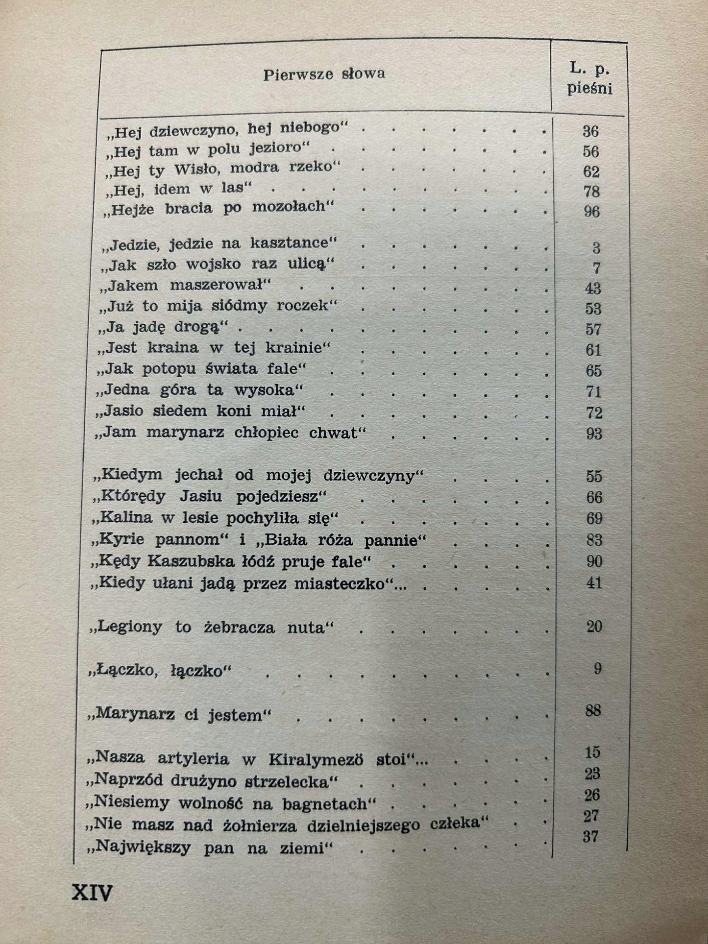 Wojenna pieśń polska Tom III - zebrał i opr. Zygmunt Andrzejowski [1939 r.]