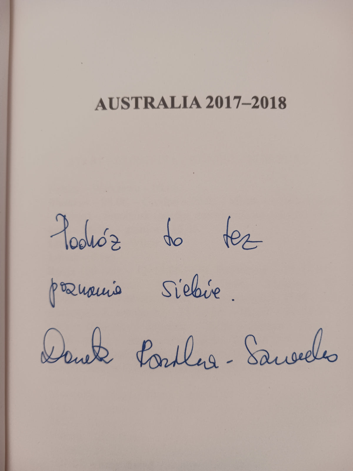 Dora na szlaku. Australia i coś więcej Dora Rasińska [dedykacja odautorska]