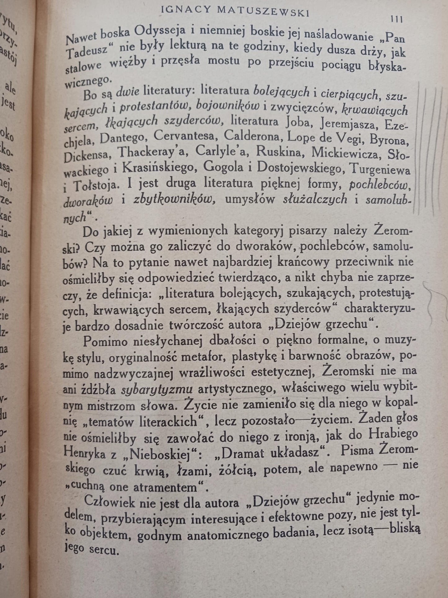 Studia o Żeromskim i Wyspiańskim Ignacy Matuszewski [wydanie z roku 1921]