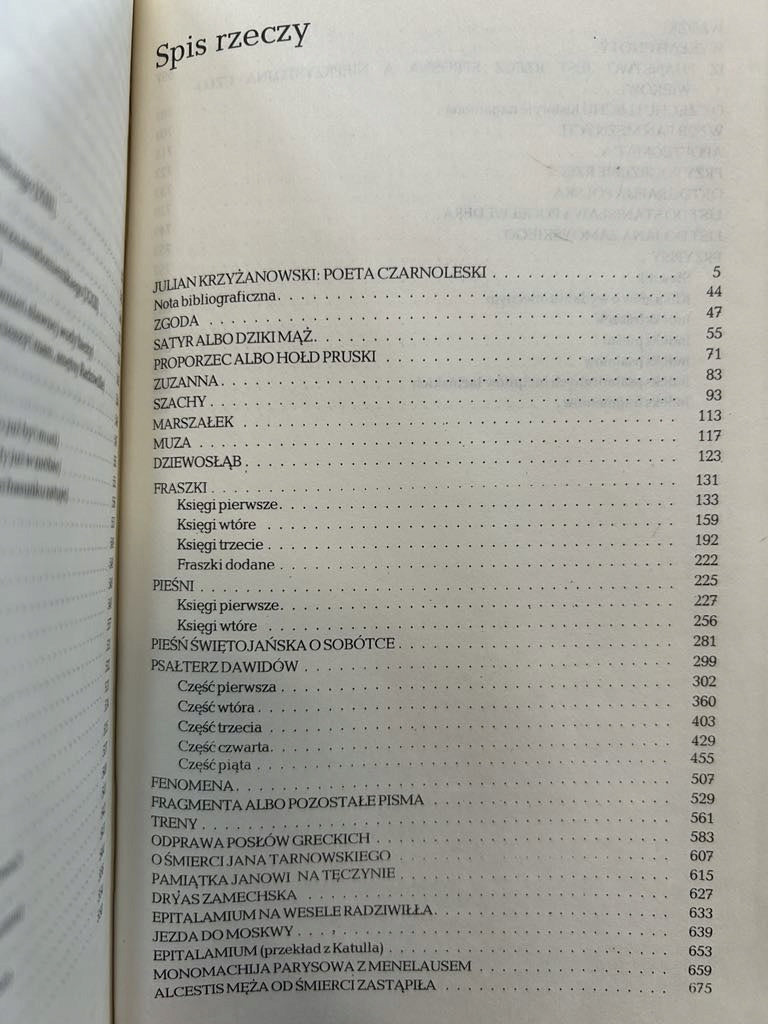 Dzieła polskie - Jan Kochanowski [oprawa skórzana]
