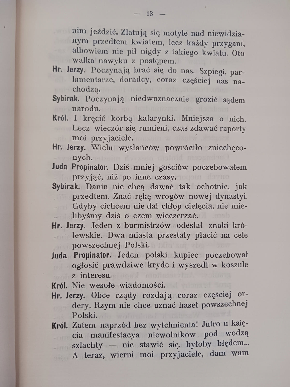 Polska komedia w czterech działach Leon Świeżawski [wydanie z roku 1907]