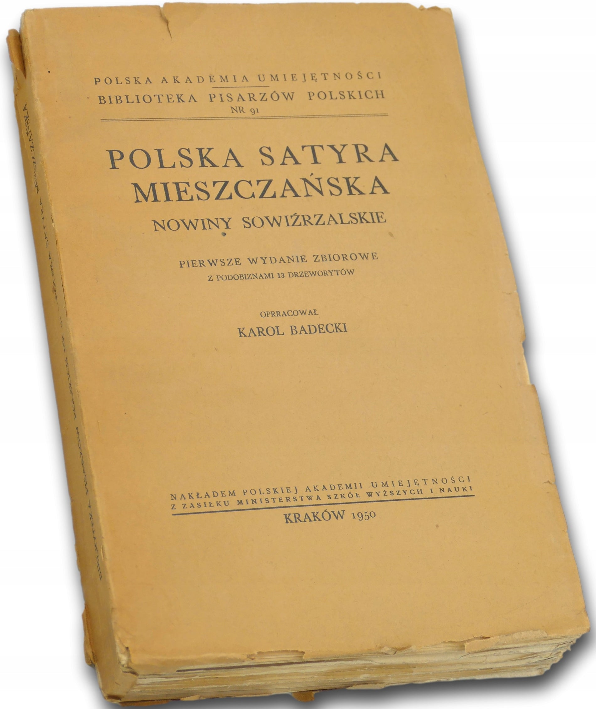 Polska satyra mieszczańska. Nowiny sowiźrzalskie - opr. Karol Badecki