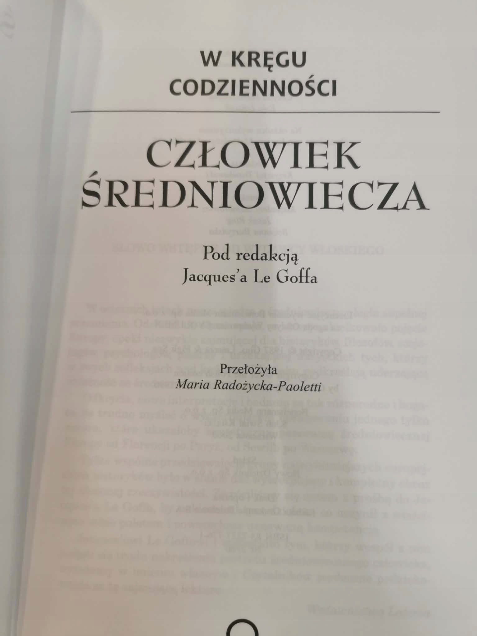 Człowiek średniowiecza, Jacques Le Goff