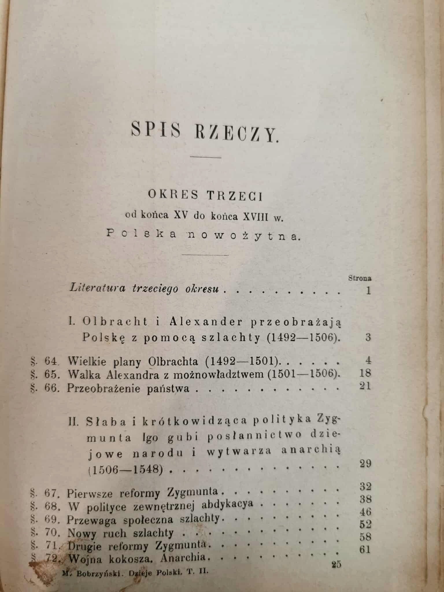 Dzieje Polski w zarysie przez M. Bobrzyńskiego, t. II [1890]
