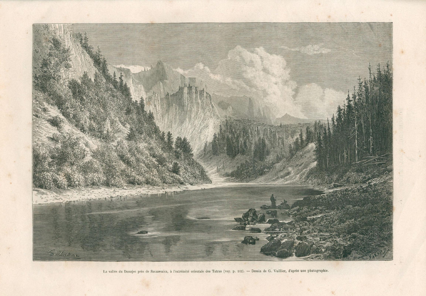 Charton Édouard Le Tour du Mond [mapa Tatr, tekst o Podhalu, 1881]