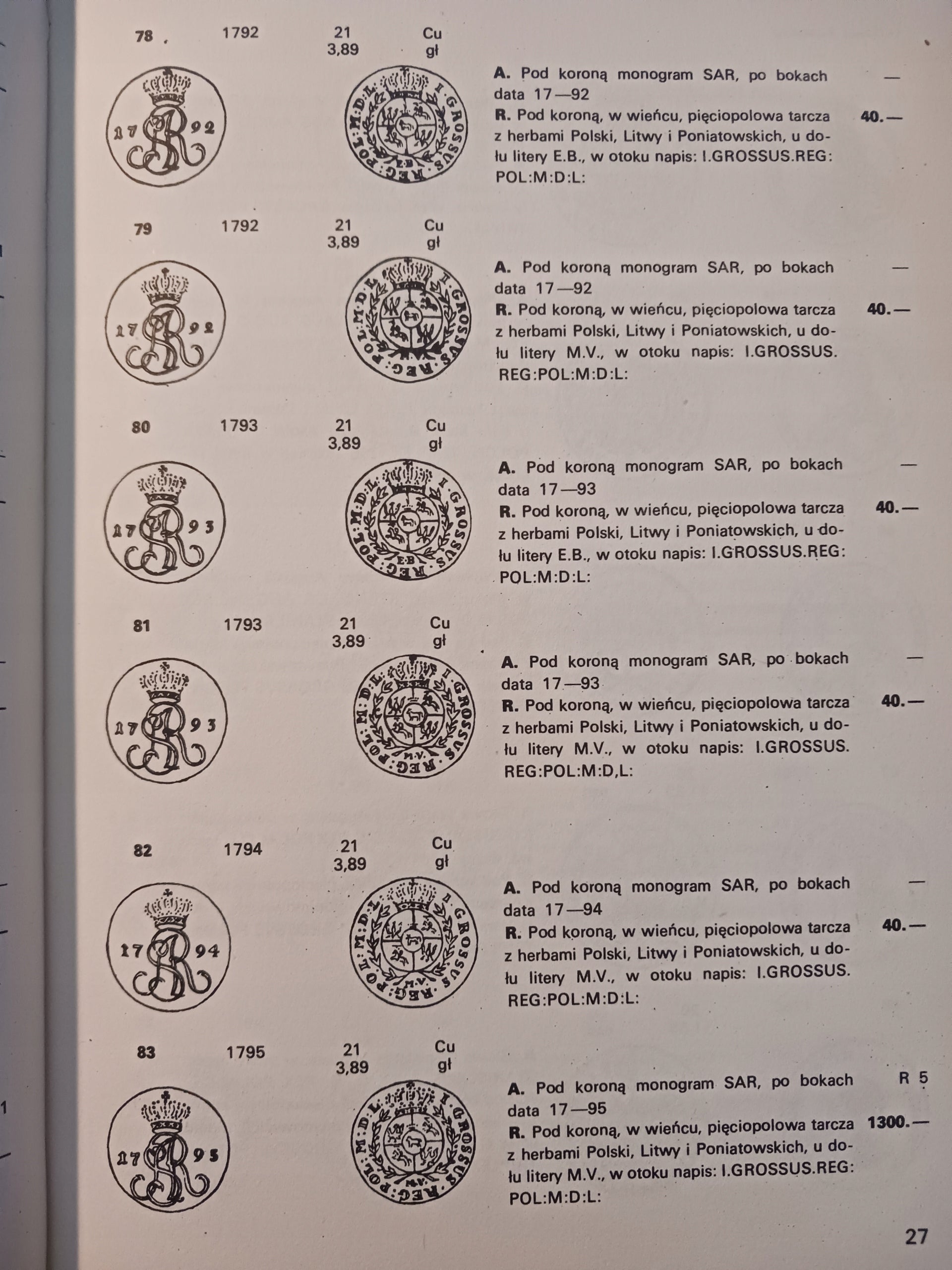 Katalog Monet polskich 1764-1864 Czesław Kamiński, Edmund Kopicki