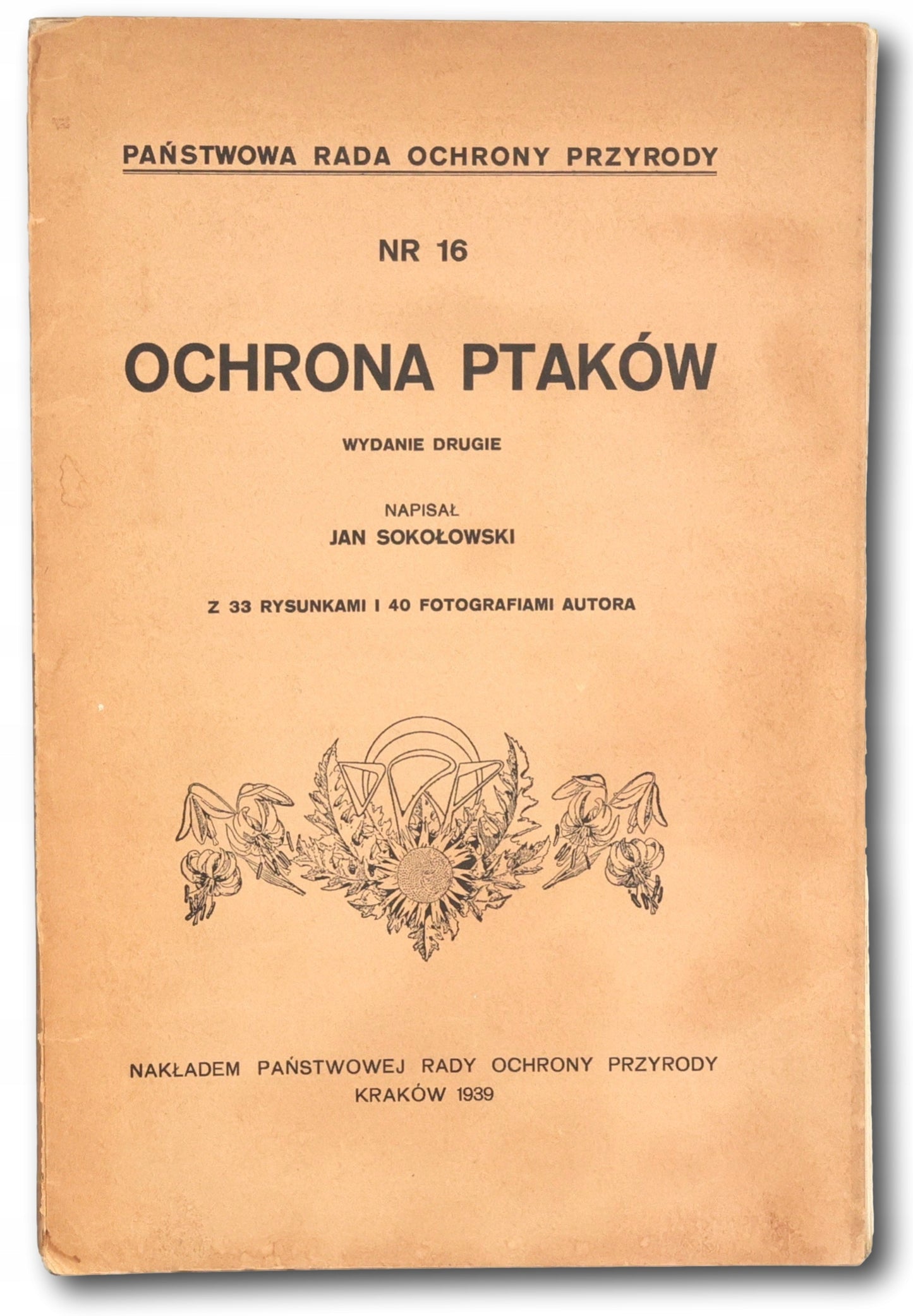 Sokołowski Jan - Ochrona ptaków [Kraków 1939]
