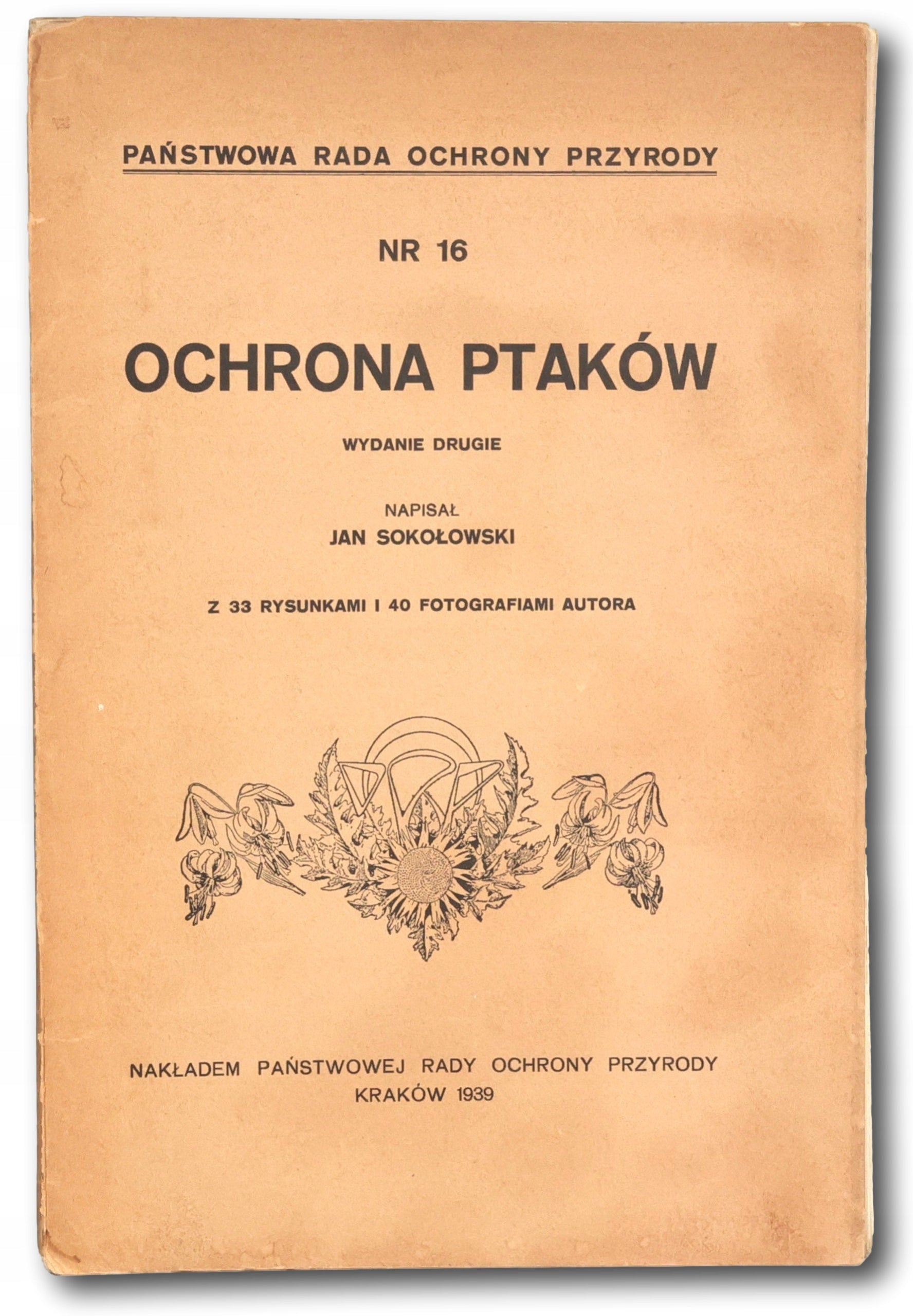 Sokołowski Jan - Ochrona ptaków [Kraków 1939]