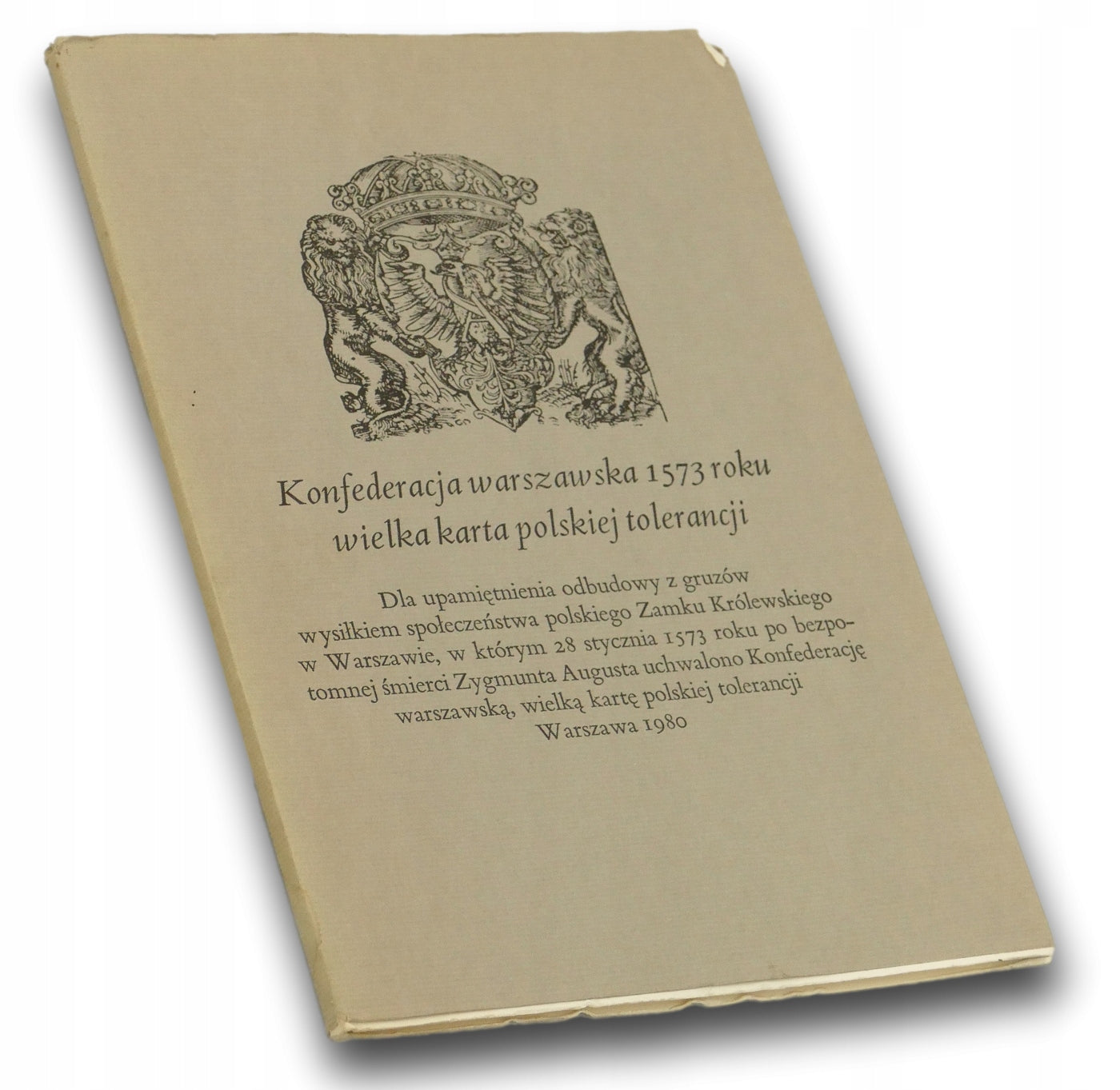 Konfederacja Warszawska 1573 roku Wielka Karta Polskiej Tolerancji