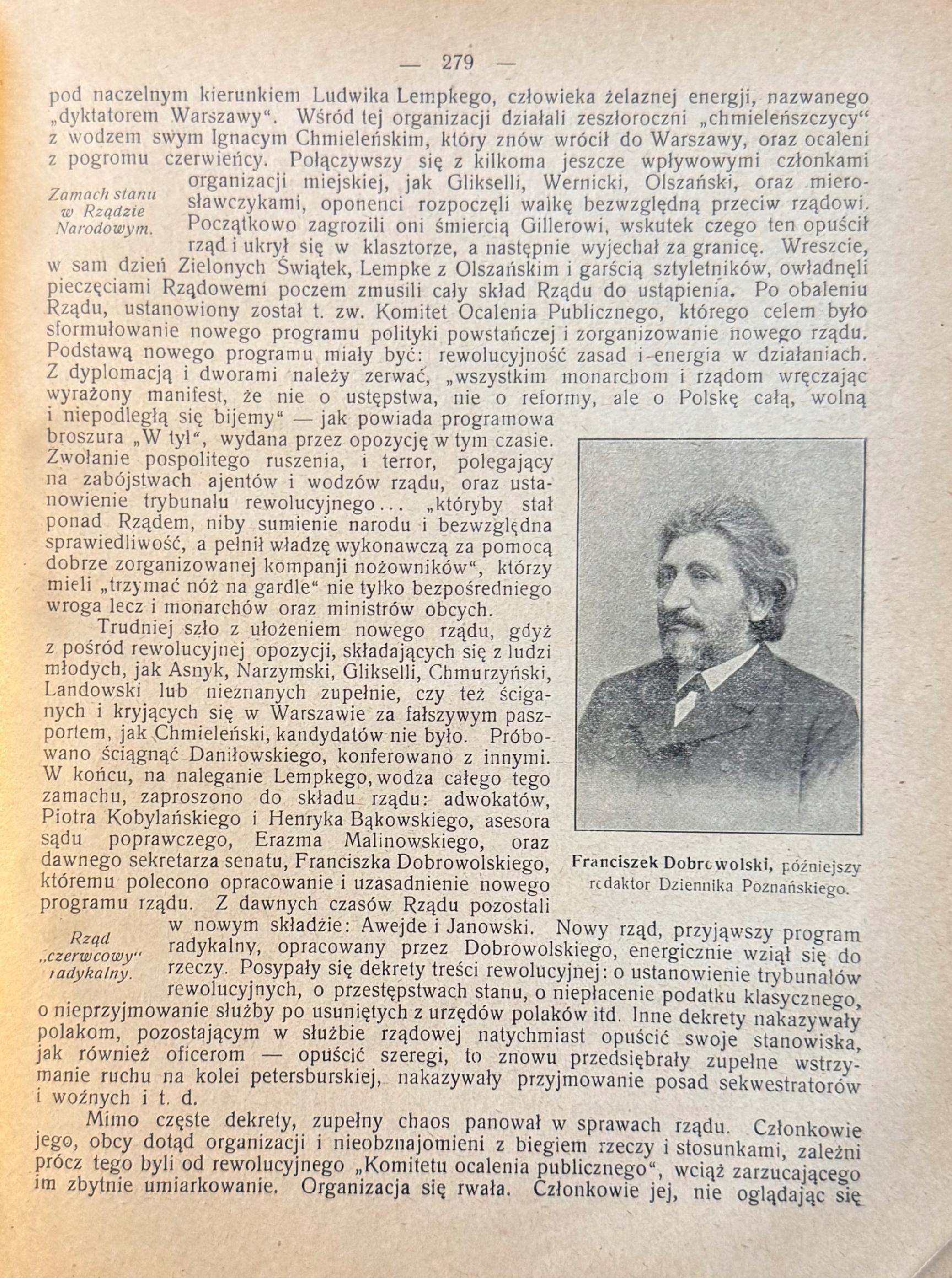 Rok 1863 Dąbrowski Józef[Grabiec J. pseud.] [okł.Antoni Procajłowicz]