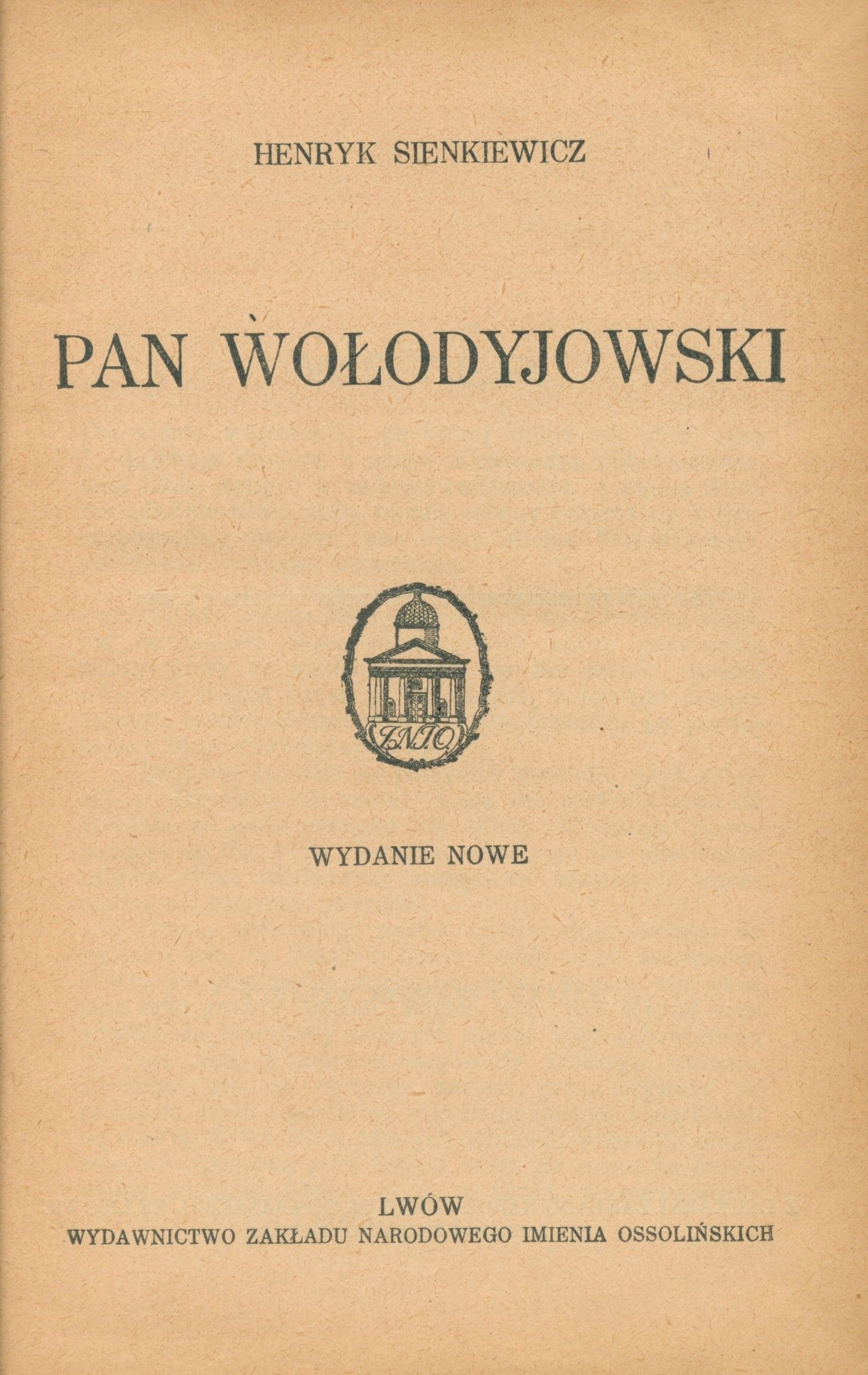 Pan Wołodyjowski Henryk Sienkiewicz [ca 1925]