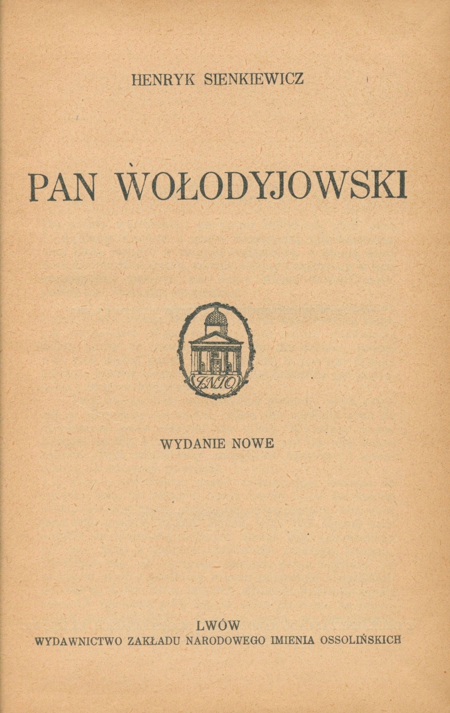 Pan Wołodyjowski Henryk Sienkiewicz [ca 1925]