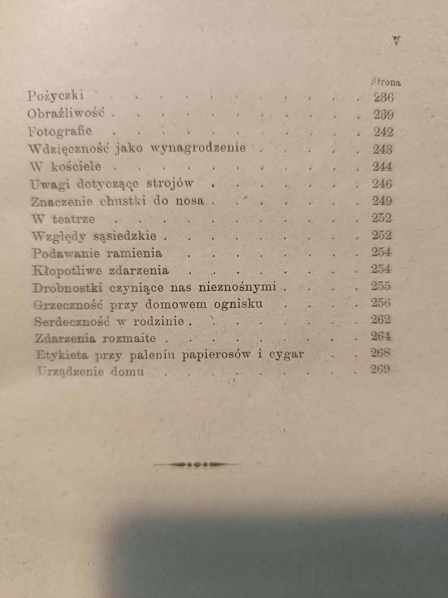 Baronowa Staffe, Zwyczaje Towarzyskie [przedwojenne 1898]