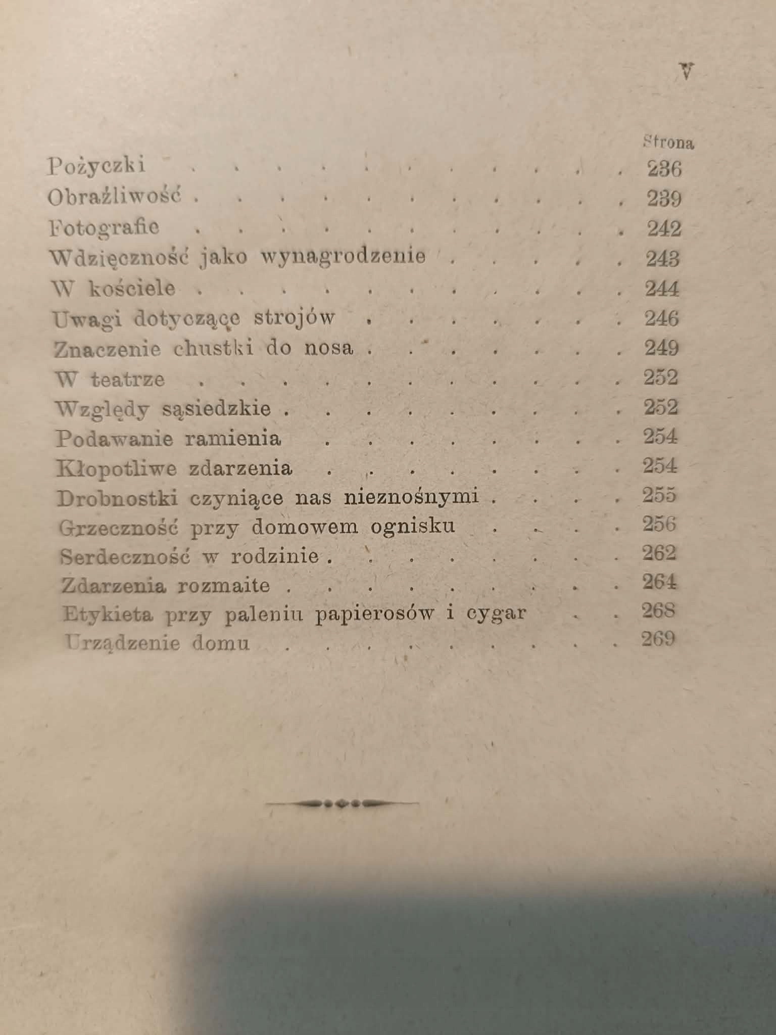 Baronowa Staffe, Zwyczaje Towarzyskie [przedwojenne 1898]