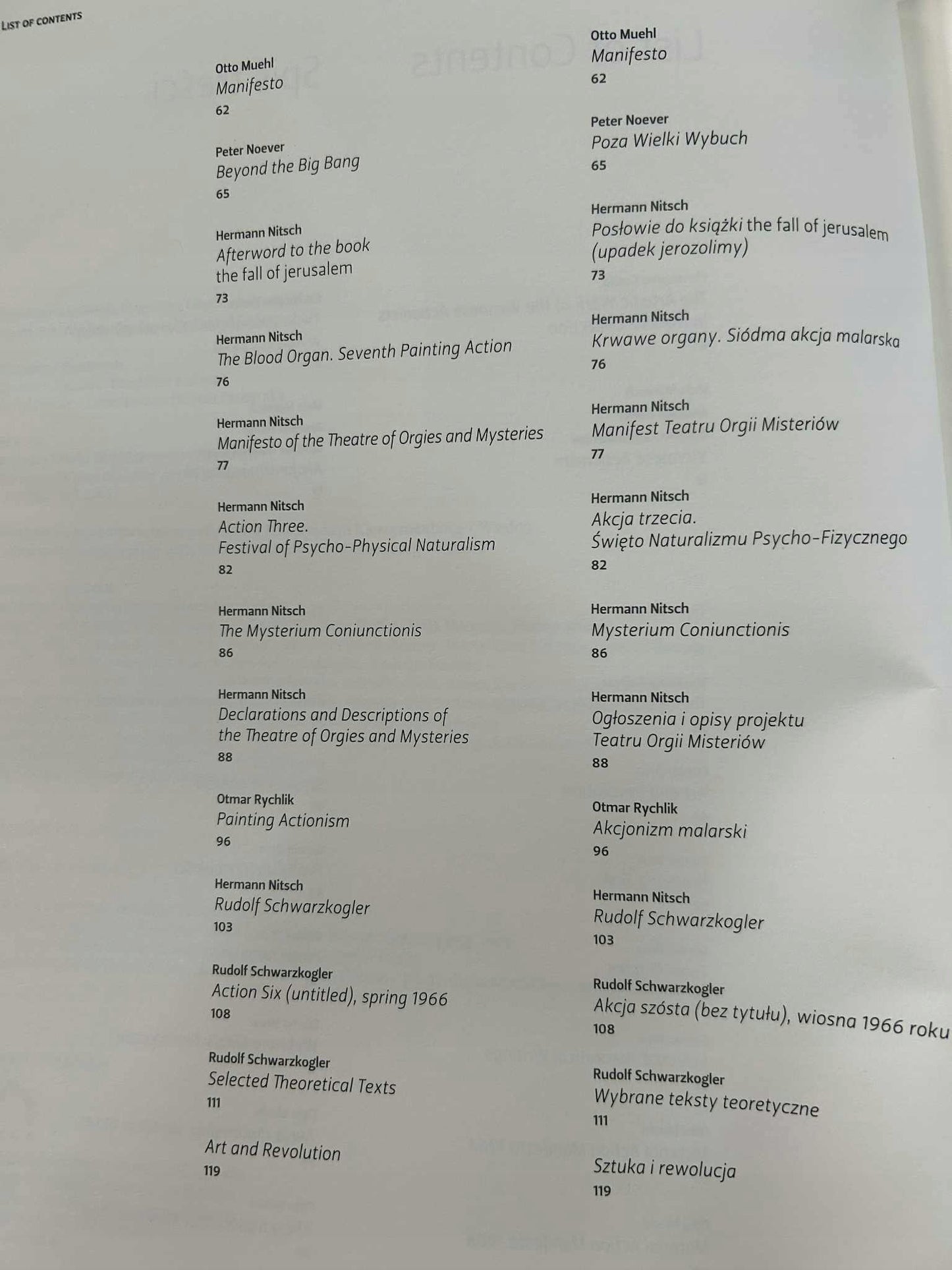 Akcjonizm wiedeński. Przeciwny biegun społeczeństwa - Brus, Nitsch, Muehl