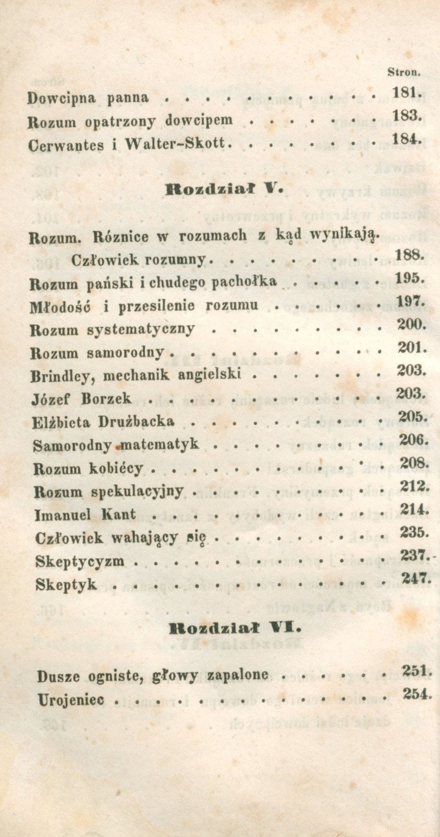 Charaktery rozumów ludzkich, Wiszniewski Michał [Kraków 1842]